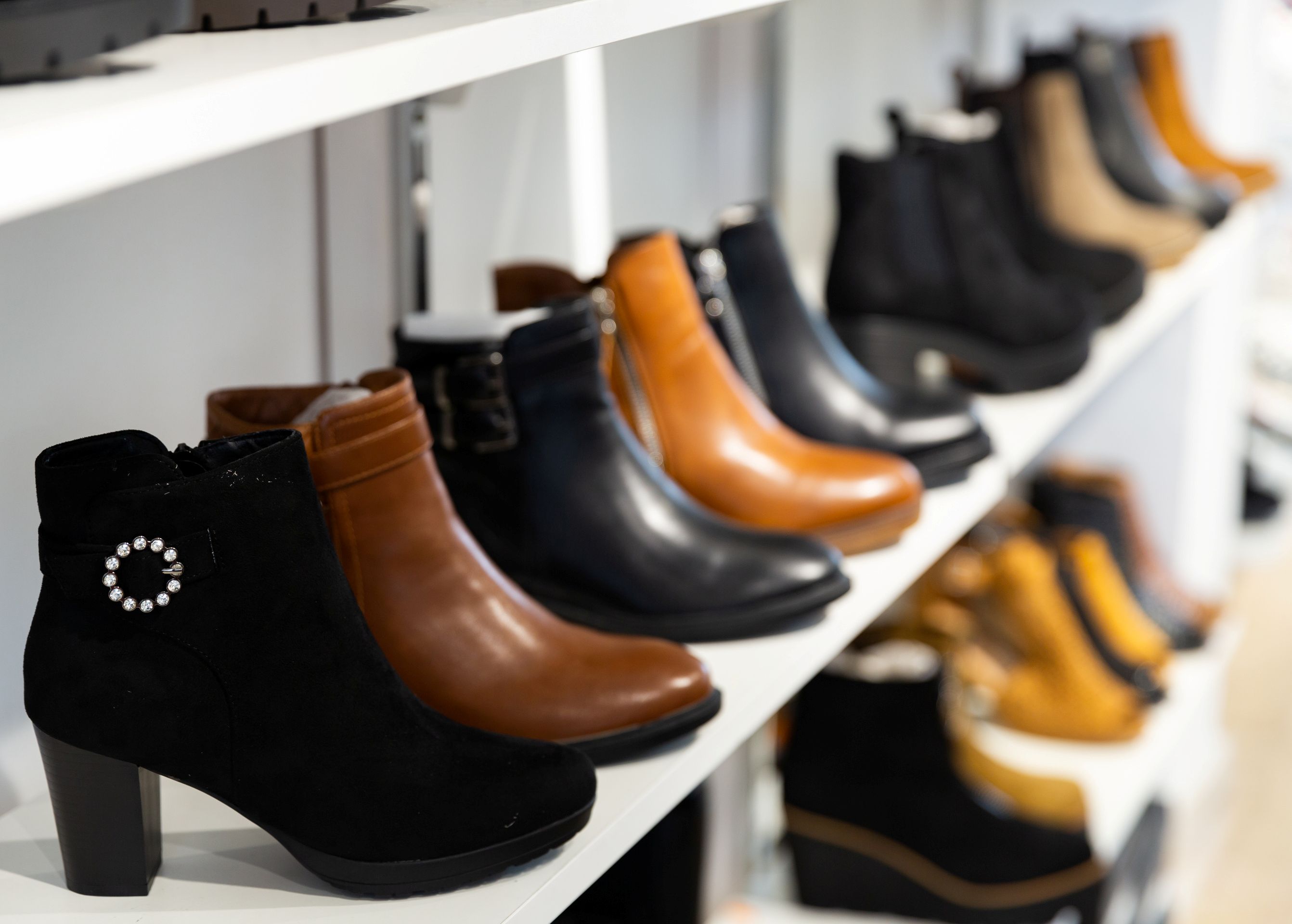 Boots on a rack